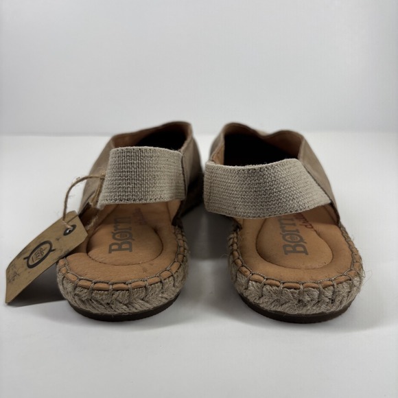 Born Shilo Women's US 9M Taupe Suede Slingback Casual Comfort Espadrille Flats - Picture 4 of 16